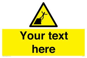 Custom Warning unstable cliff edge