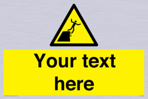 Custom Warning unstable cliff edge