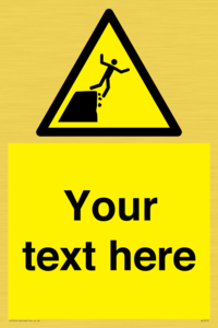 Custom Warning unstable cliff edge