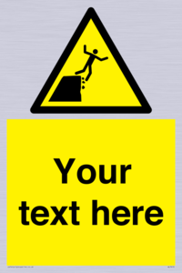 Custom Warning unstable cliff edge