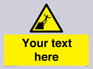 Custom Warning unstable cliff edge