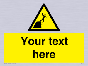 Custom Warning unstable cliff edge