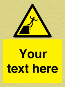 Custom Warning unstable cliff edge