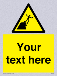 Custom Warning unstable cliff edge