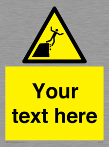 Custom Warning unstable cliff edge