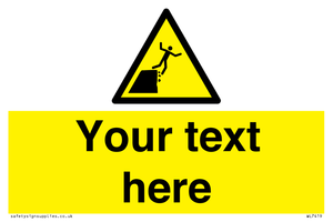 Custom Warning unstable cliff edge