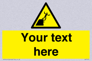 Custom Warning unstable cliff edge