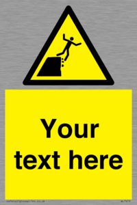 Custom Warning unstable cliff edge