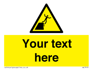 Custom Warning unstable cliff edge