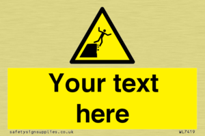 Custom Warning unstable cliff edge