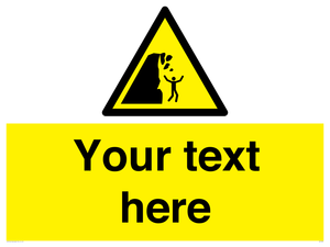 Custom Warning unstable cliff