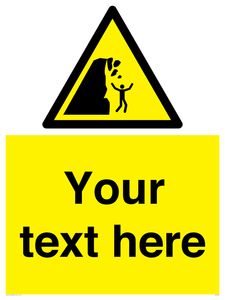 Custom Warning unstable cliff