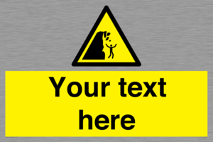 Custom Warning unstable cliff