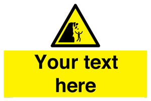 Custom Warning unstable cliff