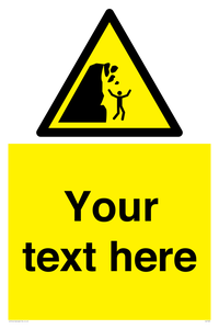 Custom Warning unstable cliff