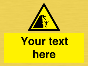 Custom Warning unstable cliff