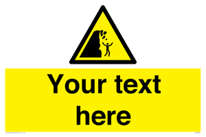 Custom Warning unstable cliff