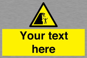 Custom Warning unstable cliff