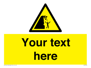 Custom Warning unstable cliff