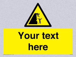 Custom Warning unstable cliff