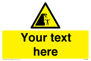 Custom Warning unstable cliff