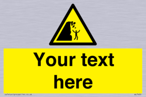 Custom Warning unstable cliff