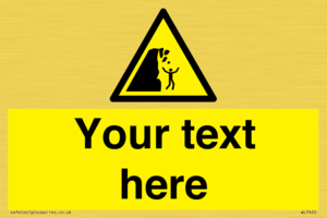 Custom Warning unstable cliff