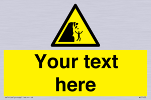 Custom Warning unstable cliff