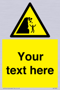 Custom Warning unstable cliff