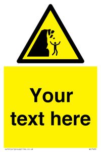 Custom Warning unstable cliff