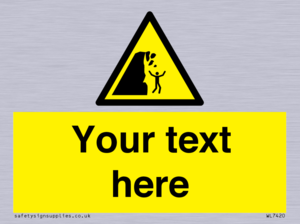 Custom Warning unstable cliff