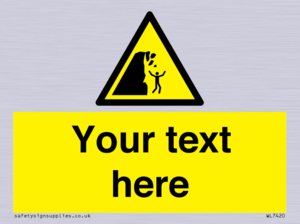 Custom Warning unstable cliff