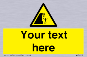 Custom Warning unstable cliff