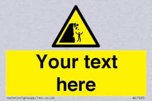 Custom Warning unstable cliff