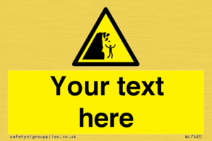 Custom Warning unstable cliff