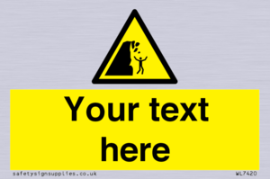 Custom Warning unstable cliff