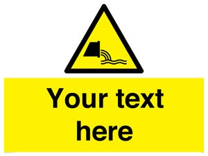 Custom Warning sewage effluent outfall