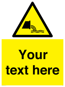 Custom Warning sewage effluent outfall