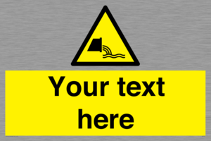 Custom Warning sewage effluent outfall