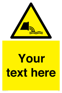 Custom Warning sewage effluent outfall