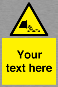 Custom Warning sewage effluent outfall