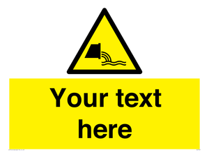 Custom Warning sewage effluent outfall