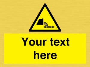 Custom Warning sewage effluent outfall