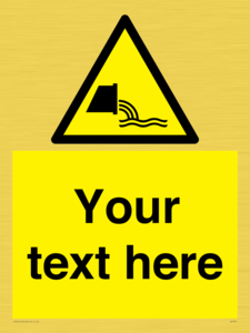 Custom Warning sewage effluent outfall