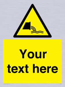 Custom Warning sewage effluent outfall