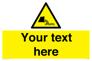 Custom Warning sewage effluent outfall