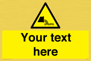 Custom Warning sewage effluent outfall