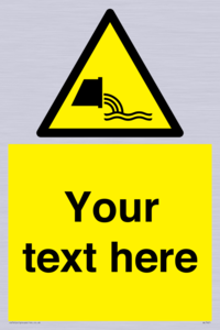 Custom Warning sewage effluent outfall