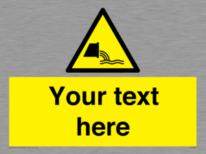 Custom Warning sewage effluent outfall