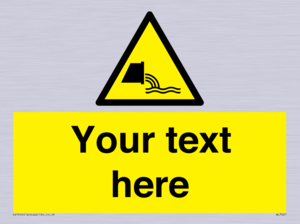 Custom Warning sewage effluent outfall